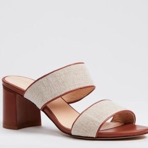 Still In Box New - Tuckernuck Canvas and leather Mercer heels